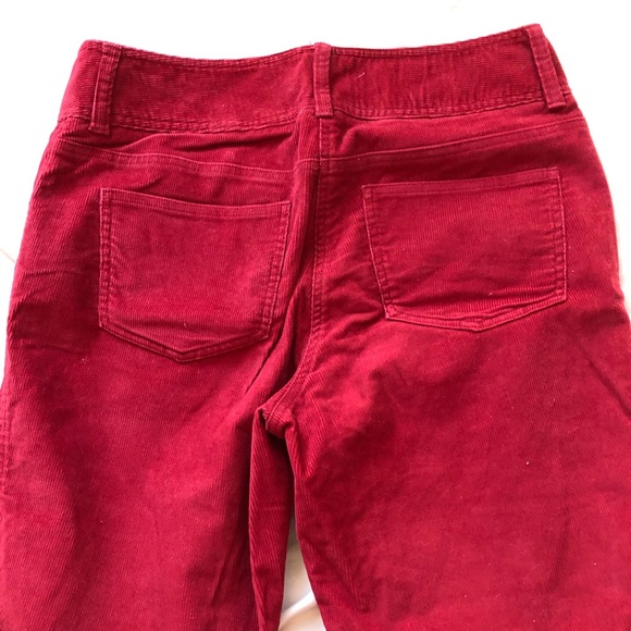 Red Corduroy Pants - Picture 2 of 4